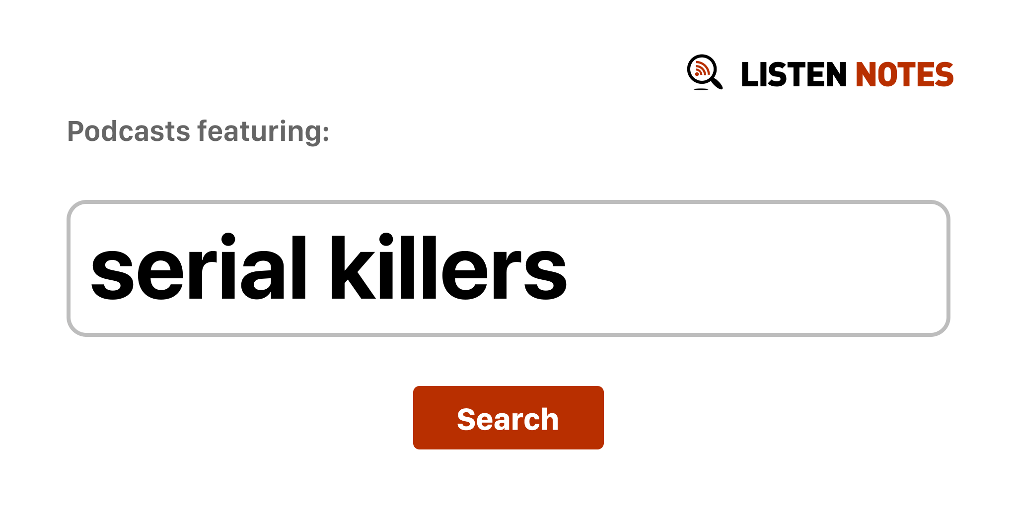 Latest serial killers podcasts (2024) Listen Notes